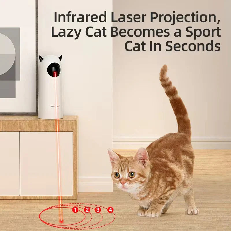 Juguete láser automático para gatos de interior