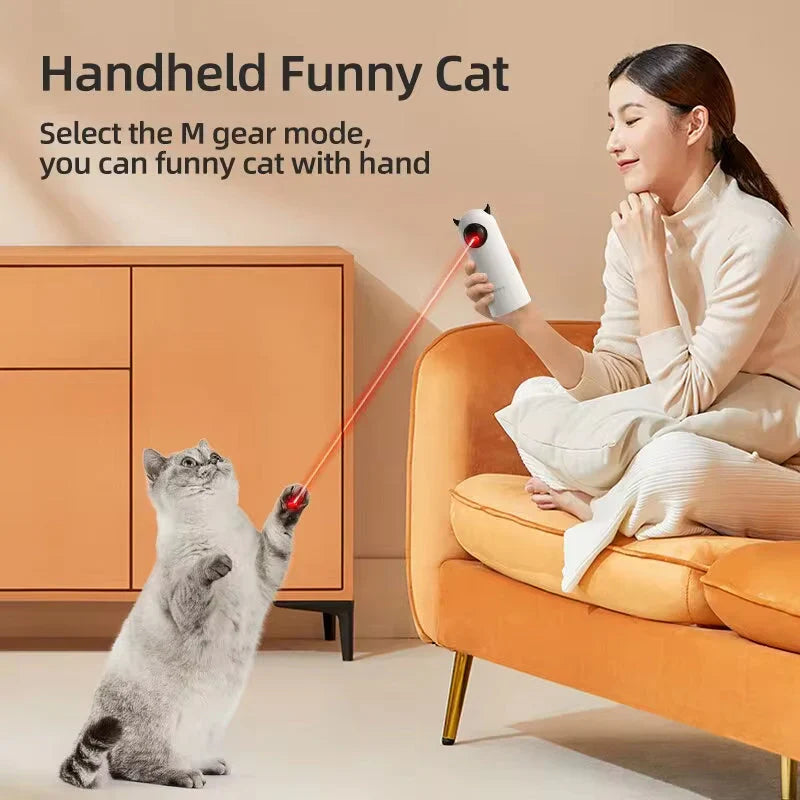 Láser LED inteligente para estimular el juego del gato